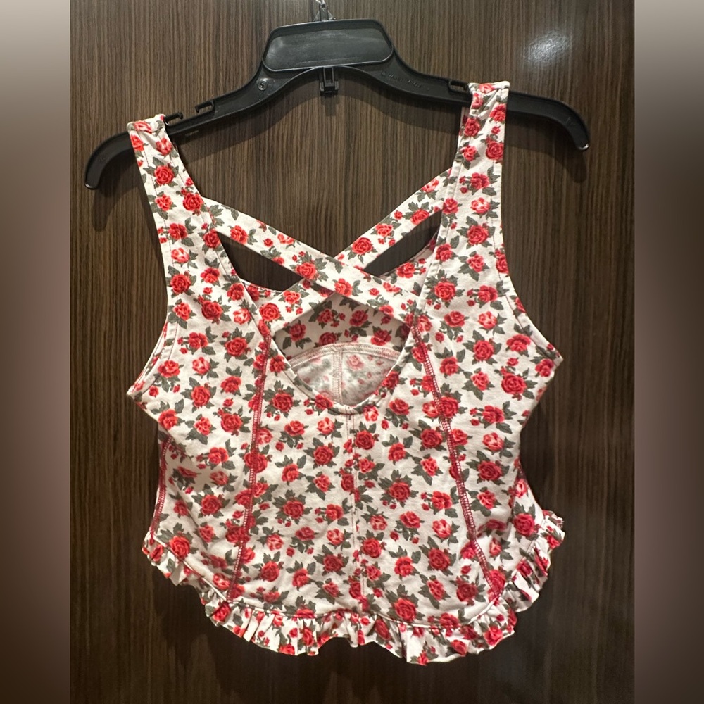 Mint Condition Free People Melanie Tank in Ivory Combo - Picture 4 of 4